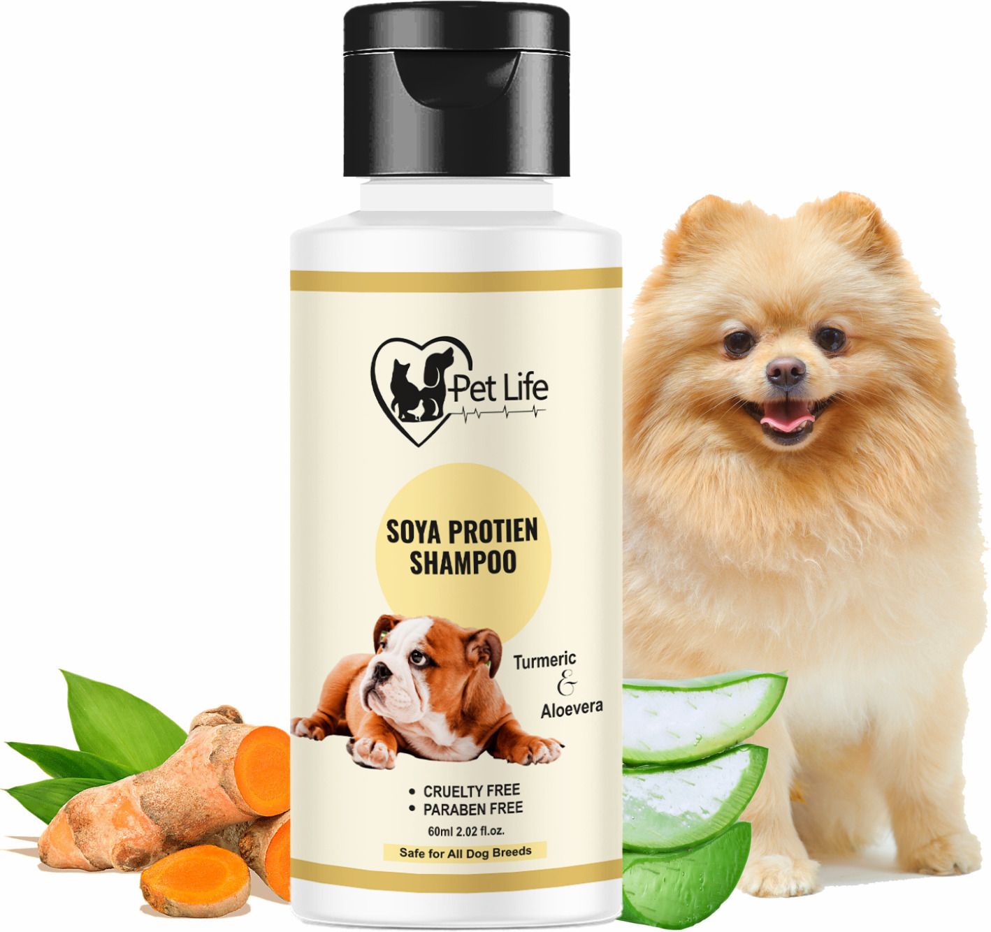 pet life Soya Protein Shampoo For Hairfall / Deshedding- Pet Friendly Shampoo Conditioning, Anti-fungal, Whitening and Color Enhancing Natural, Organic, Pet Friendly Aroma Dog Shampoo-picture-21