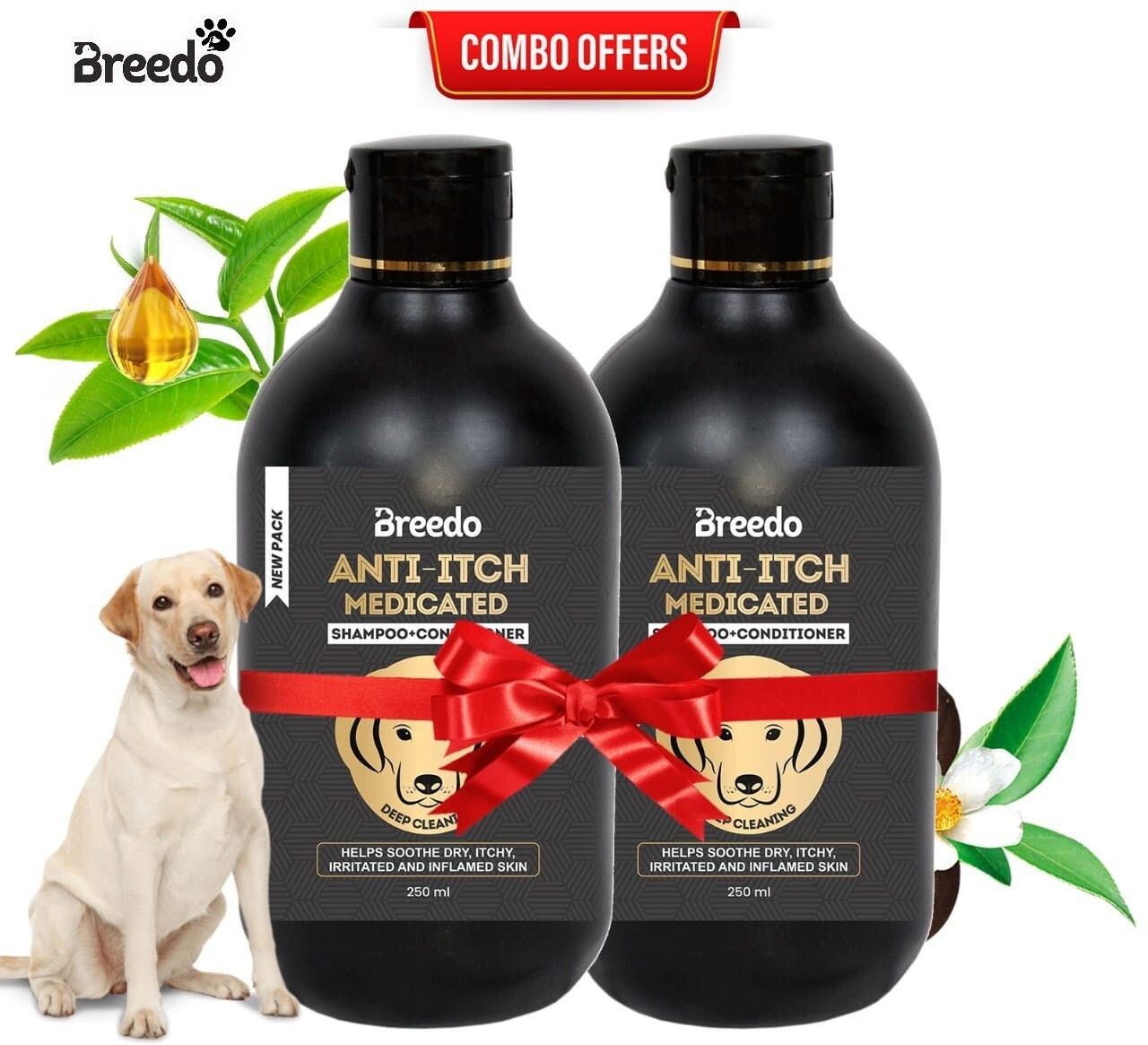breedo Allergy Relief, Conditioning, Anti-fungal, Anti-microbial, Anti-itching, Anti-dandruff Natural Dog Shampoo-picture-42