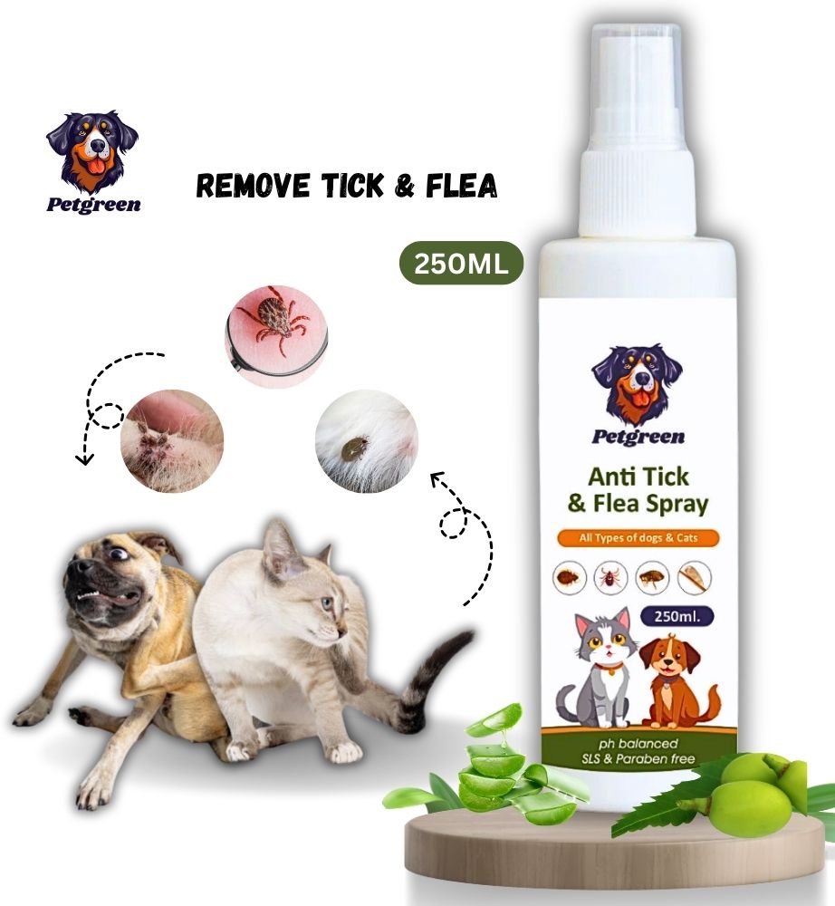 petgreen Anti Tick & Flea Spray Anti Itching, Aloevera, Neem Deodorizer-picture-23