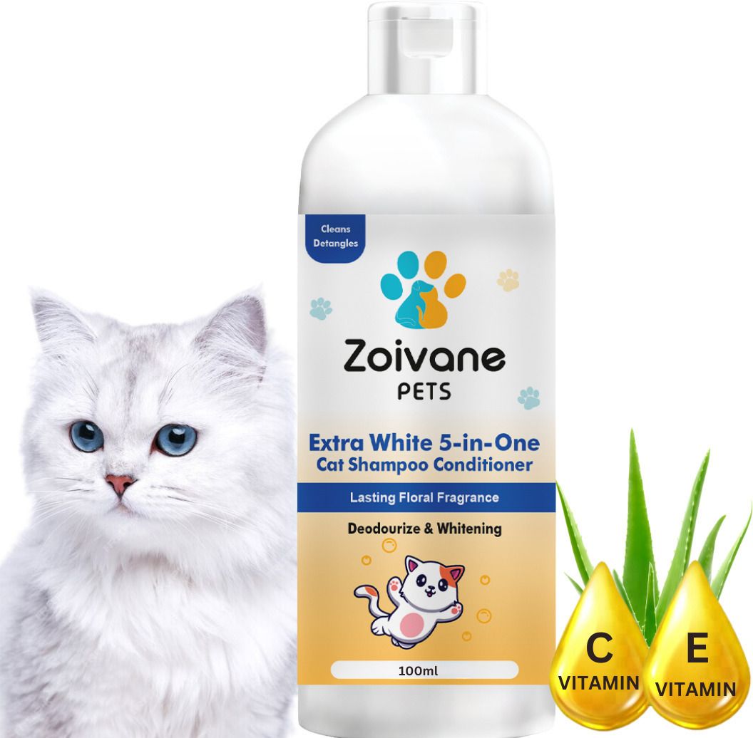 Persian Cat Shampoo with Conditioner Anti-dandruff, Allergy Relief, Anti-fungal, Anti-itching, Whitening and Color Enhancing Floral, Sweet Cat Shampoo-image-6