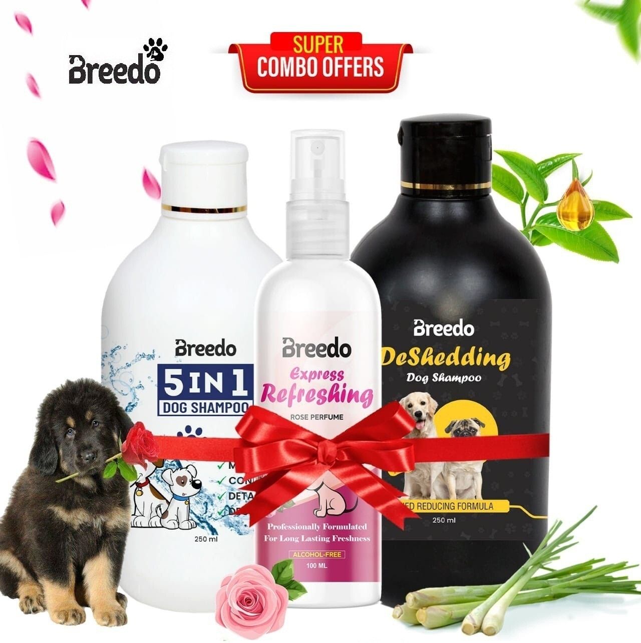breedo Allergy Relief, Conditioning, Anti-fungal, Anti-microbial, Anti-itching, Anti-dandruff Natural Dog Shampoo-picture-49