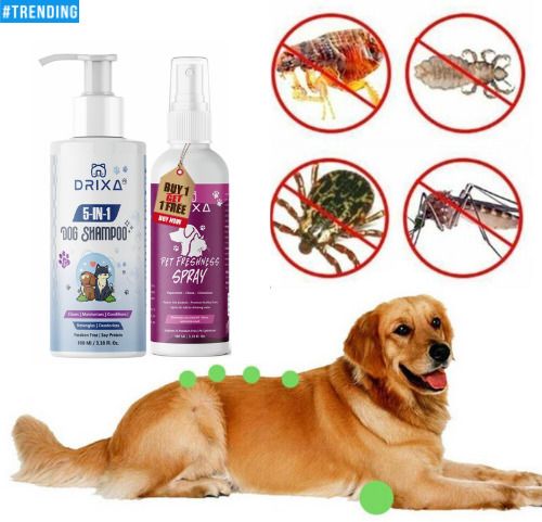 Allergy Relief, Conditioning, Flea and Tick, Itch Relief NATURAL Cat, Dog Shampoo