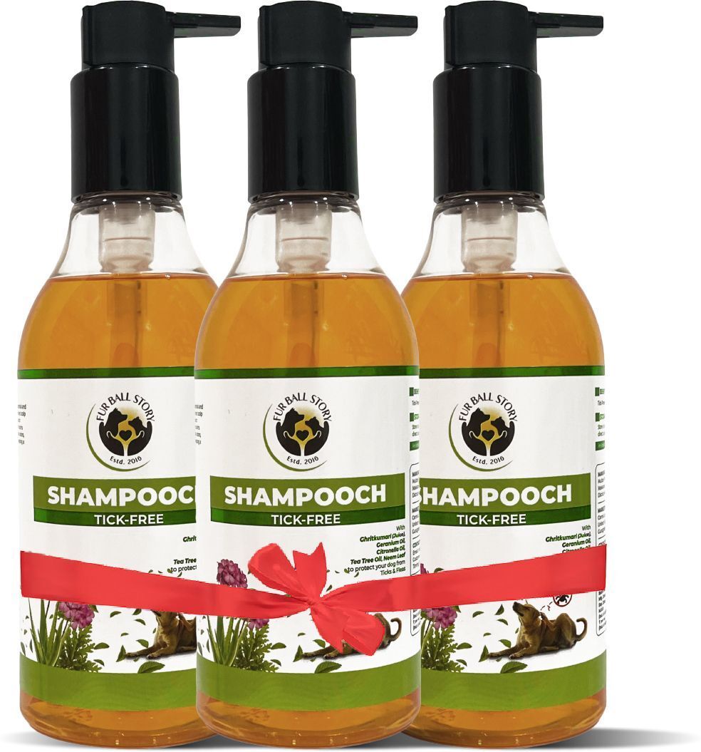 fur ball story Shampooch Tick Free Dog Shampoo | Sulphate-Free, Vet Recommended | Buy 2 Get 1 Flea and Tick Natural Dog Shampoo-picture-10
