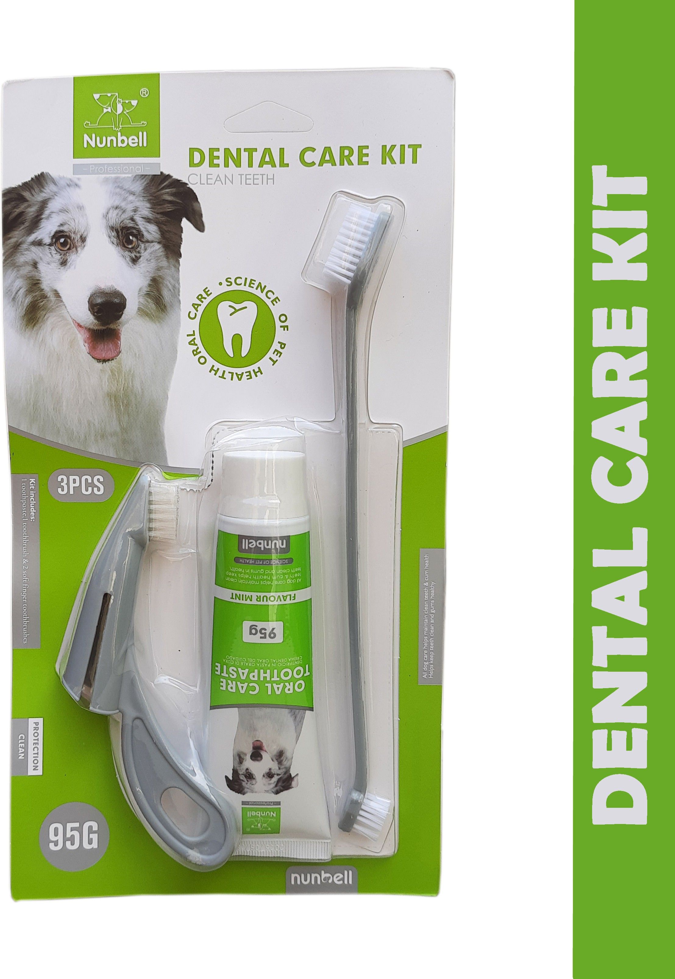pet needs PA-TB-06-Oral Dental Kit-3 in 1 Finger Brush Long Brush and Mint Toothpaste Pet Toothpaste-picture-26