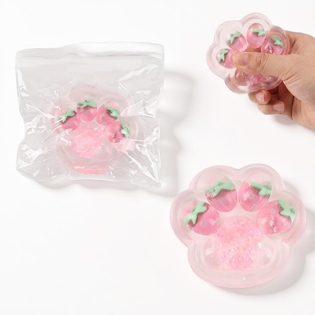qpets Cat Paw Squishy Toy Set Slow Rising Soft TPR Stress Relief Cute Sensory Toy Rubber Soft Toy For Cat-picture-14