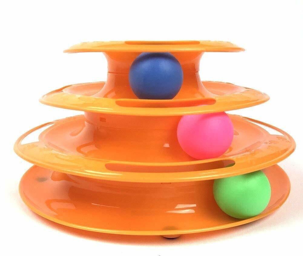 Kitten Toys For Playing Activity Toys to Exercise Cats and Kittens Plastic Soft Toy For Cat-image-2