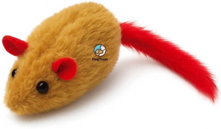 dogtrust Interactive Cat Feather Toy, Chirpy Mouse Cat Plush Squeak Toy (Random 1Pcs) Wool Squeaky Toy, Plush Toy, Soft Toy For Dog & Cat-picture-41