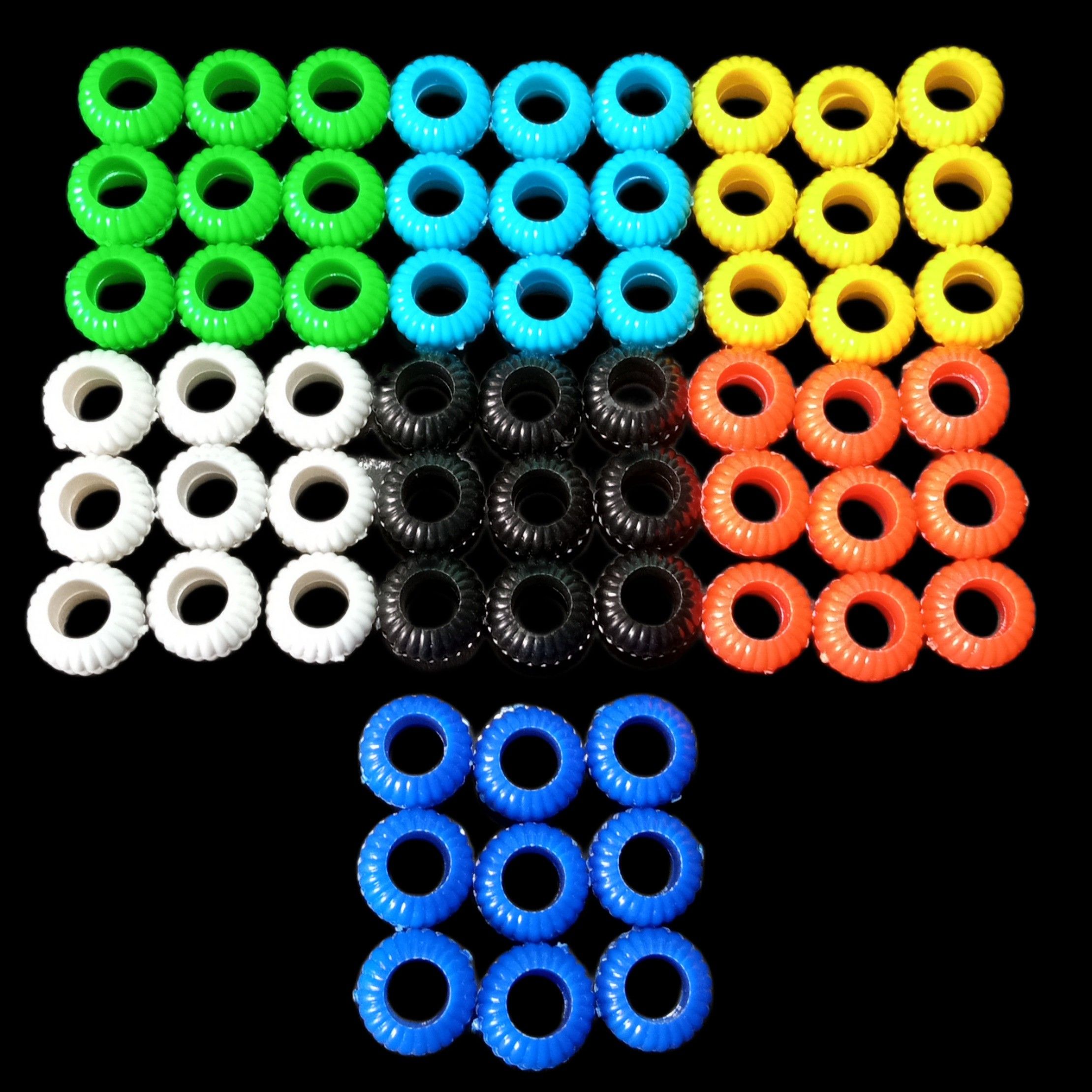 7 Colours Mix Pigeons Foot Sound Rings Pack Of 50 Plastic Training Aid For Bird-image-7