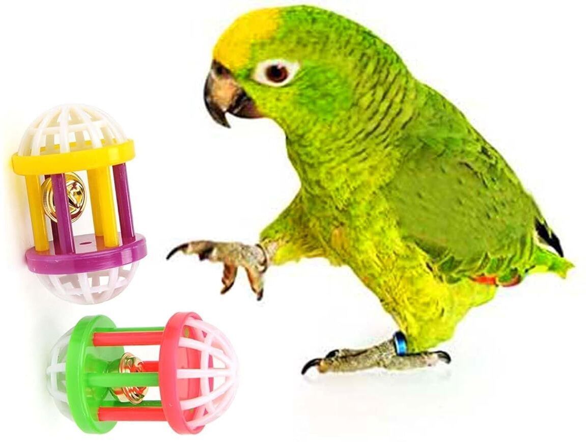 dcm pet mart Hollow Rolling Bell Ball Parrot Balls Toy Pet Bird Toy Plastic Chew Toy For Bird-picture-36