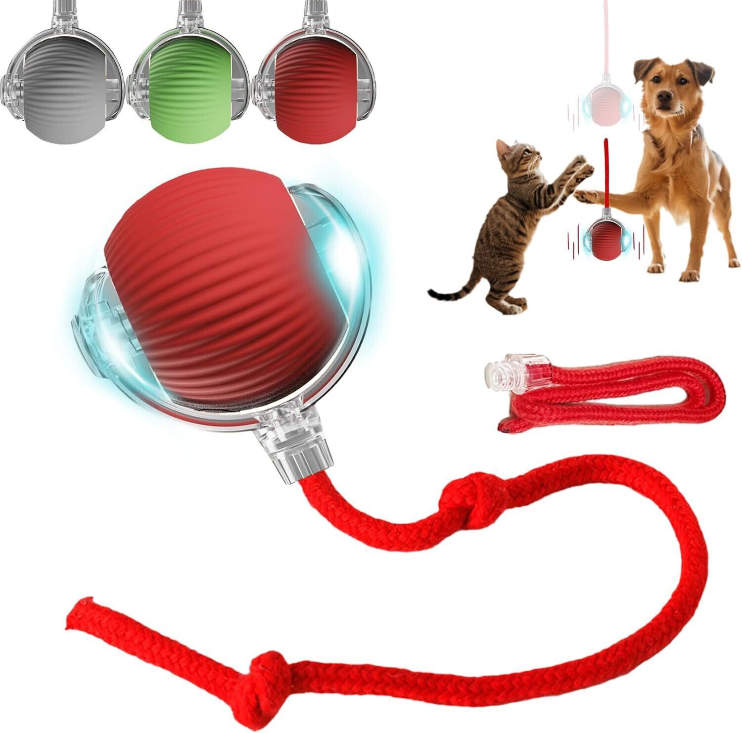 Automatic Smart Pet Dancing Ball- Motion Sensor Toy With Plastic Plastic Ball For Dog & Cat-image-23