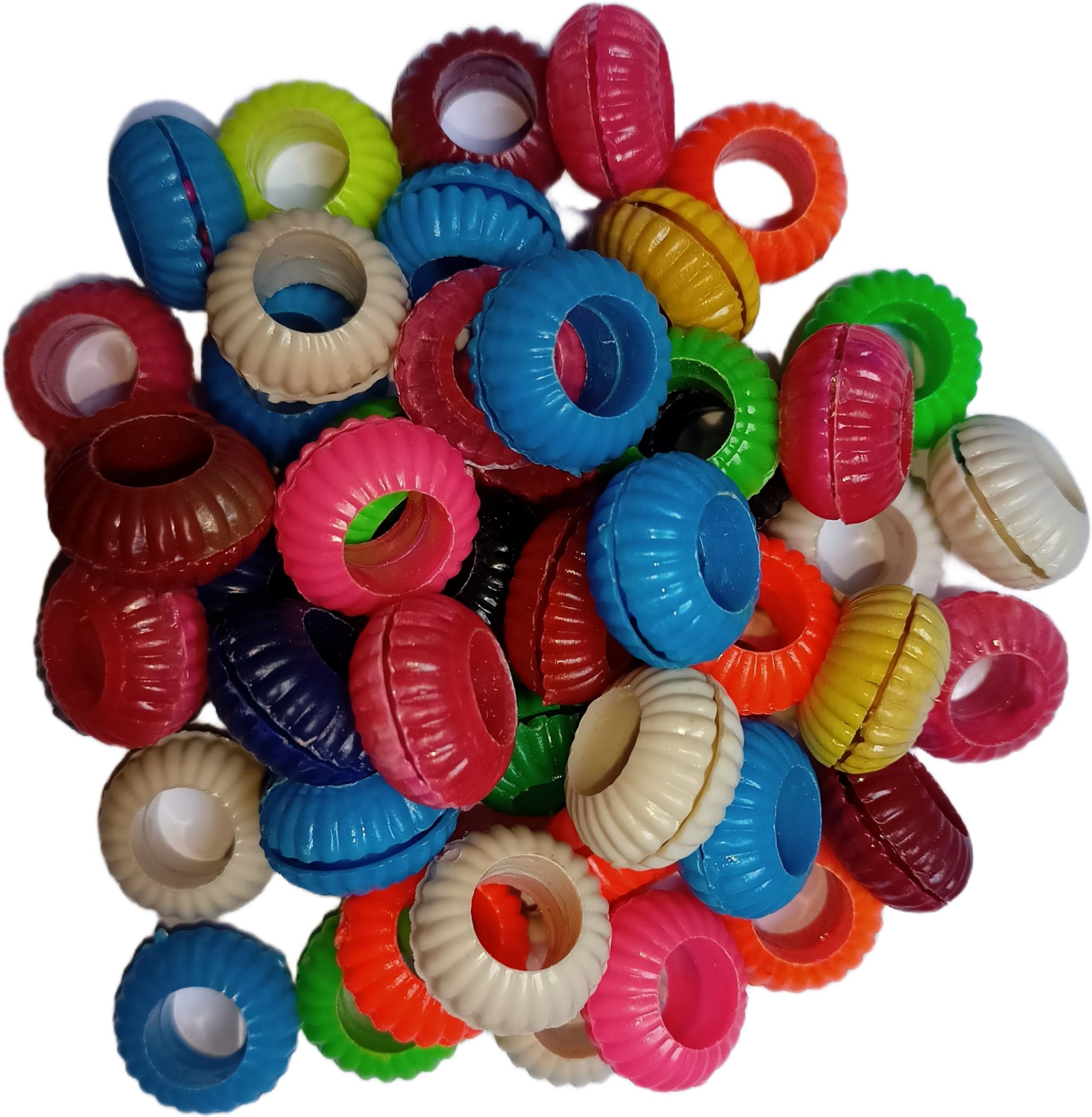 Pigeon Multicolour Plastic Sound Leg Ring Of 20 Pcs Bird Shoulder Guard-image-38