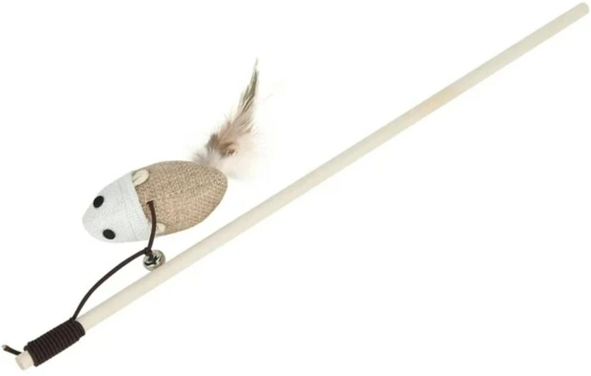 BearHugs Cat Teaser Wand Toy with Mouse Jute Stick For Cat-picture-36