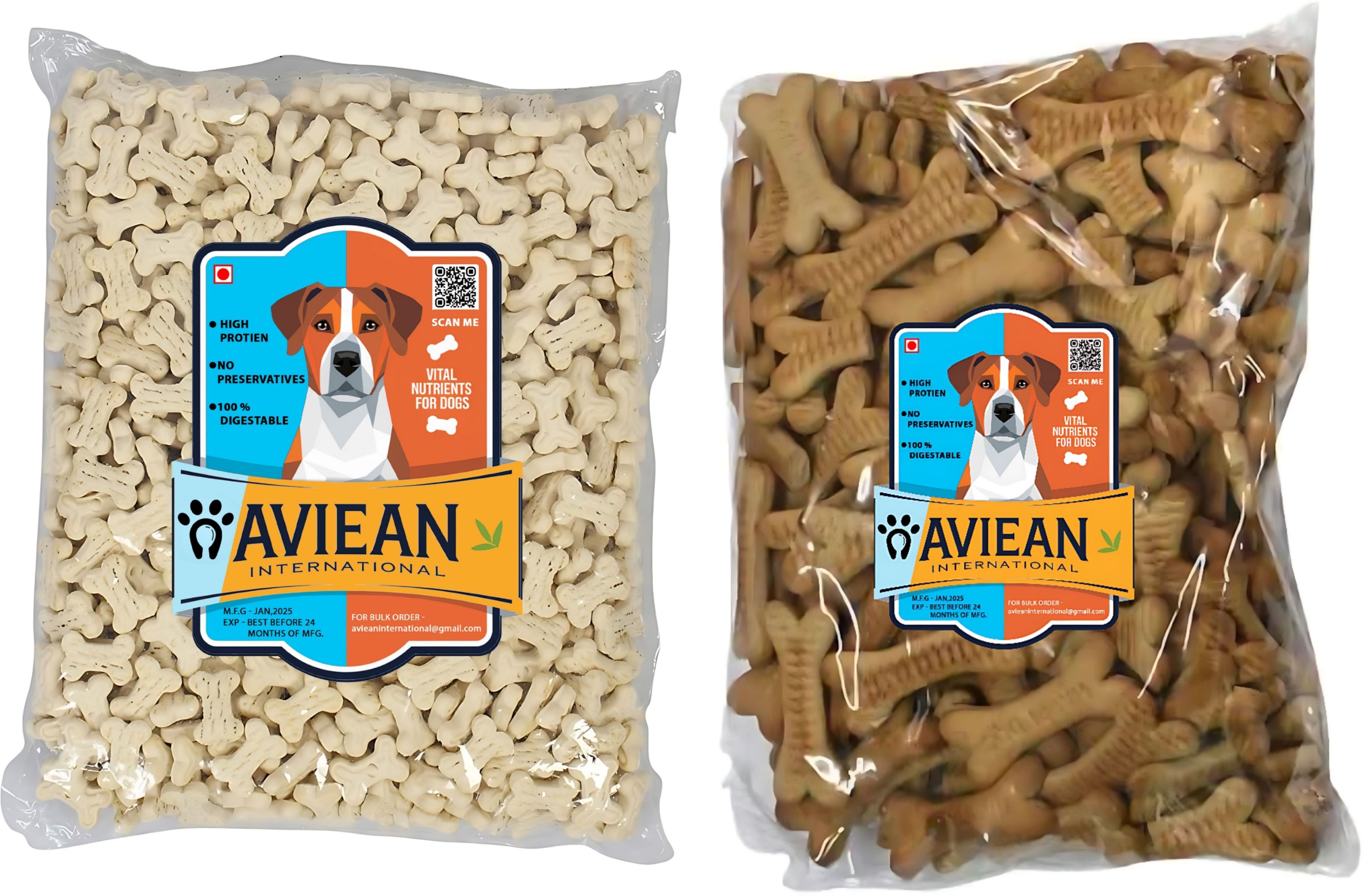 aviean international Dog 1 Adult +1 Milk Biscuits Combo Offer (550G+550G)=1.1KG Chicken, Milk, Egg Dog Treat-picture-41