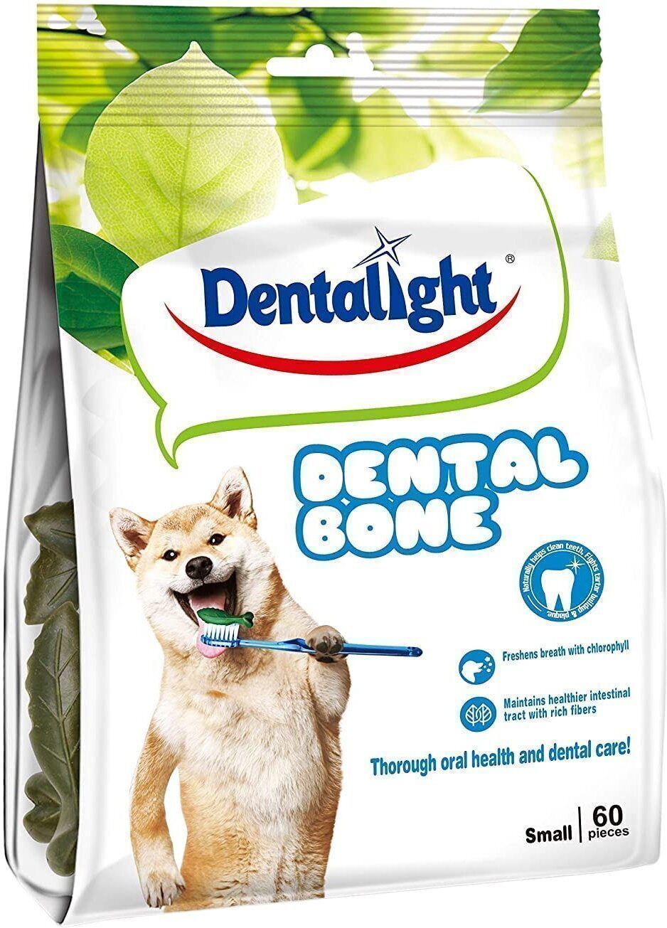 Gnawlers Dentalight Dental Care Pure Bone Dog Treat Hygiene Chews 60 + 10 Pieces Dog Treat-image-4