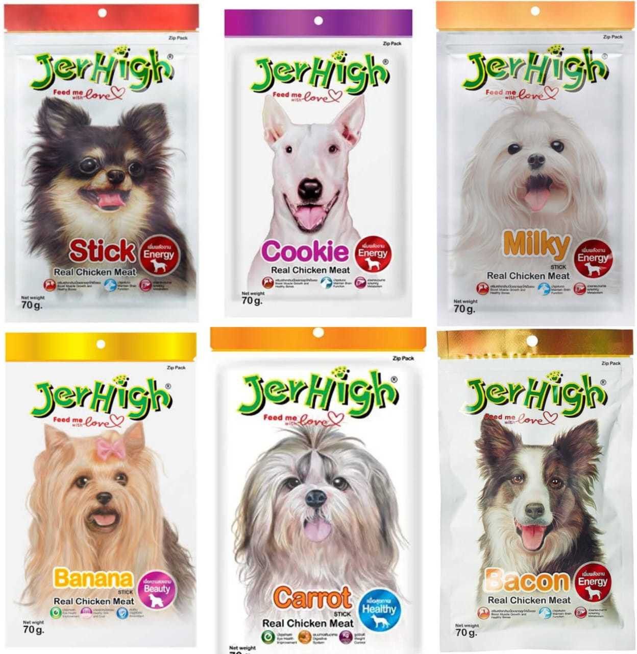 jerhigh Treats Stick, Cookie Milk, Banana, Carrot, Bacon Dog Treat-picture-24