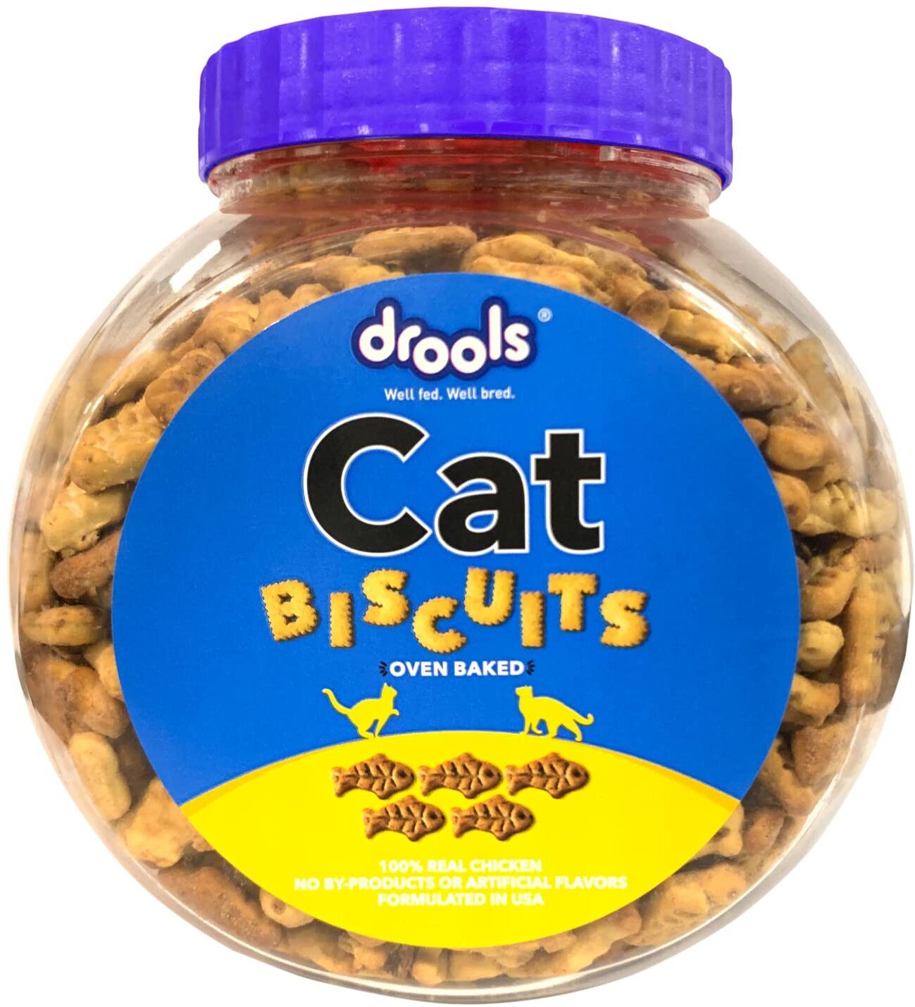 Drool Cat Biscuit (400g), Oven Baked Biscuit Chicken Cat Treat-picture-12