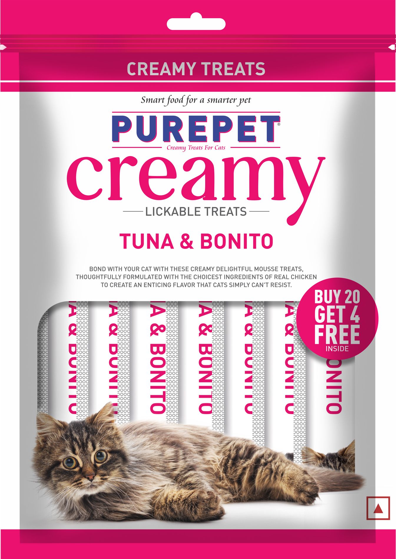 Creamy Lickable (15g x24 Pieces) Bonito & Tuna Cat Treat