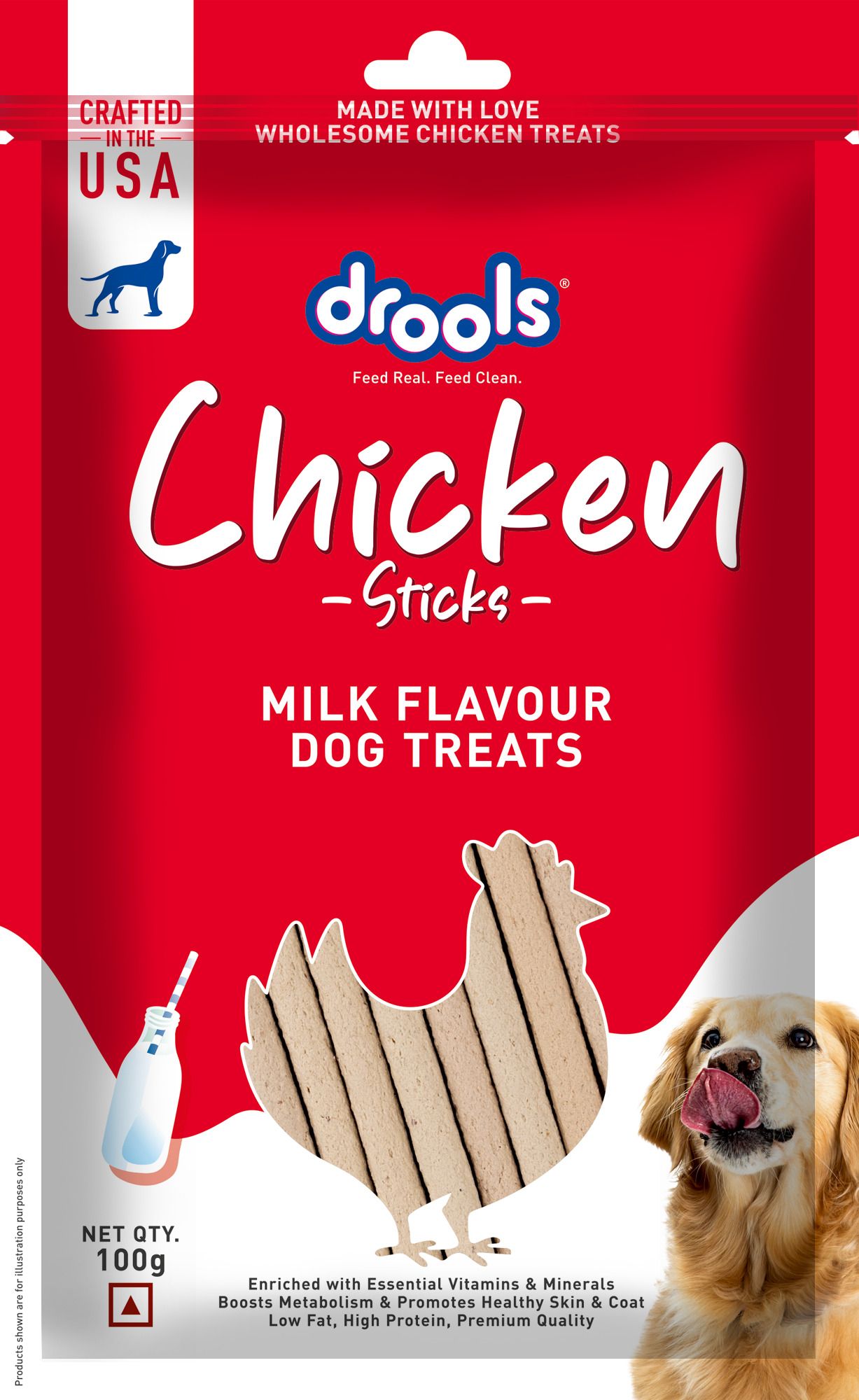 drools Sticks Milk Flavour Chicken Dog Treat-picture-19
