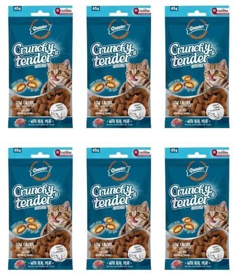 Gnawlers Crunchy & Tender Cat Treats Tasty Tuna Flavour Cat Snacks Tuna Cat Treat-picture-21