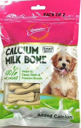 GNAWLERS CALCIUM MILK BONES FOR DOGS/PUPPIES , DOGS TREATS , 290g , 30 PCS Milk Dog Treat-picture-44