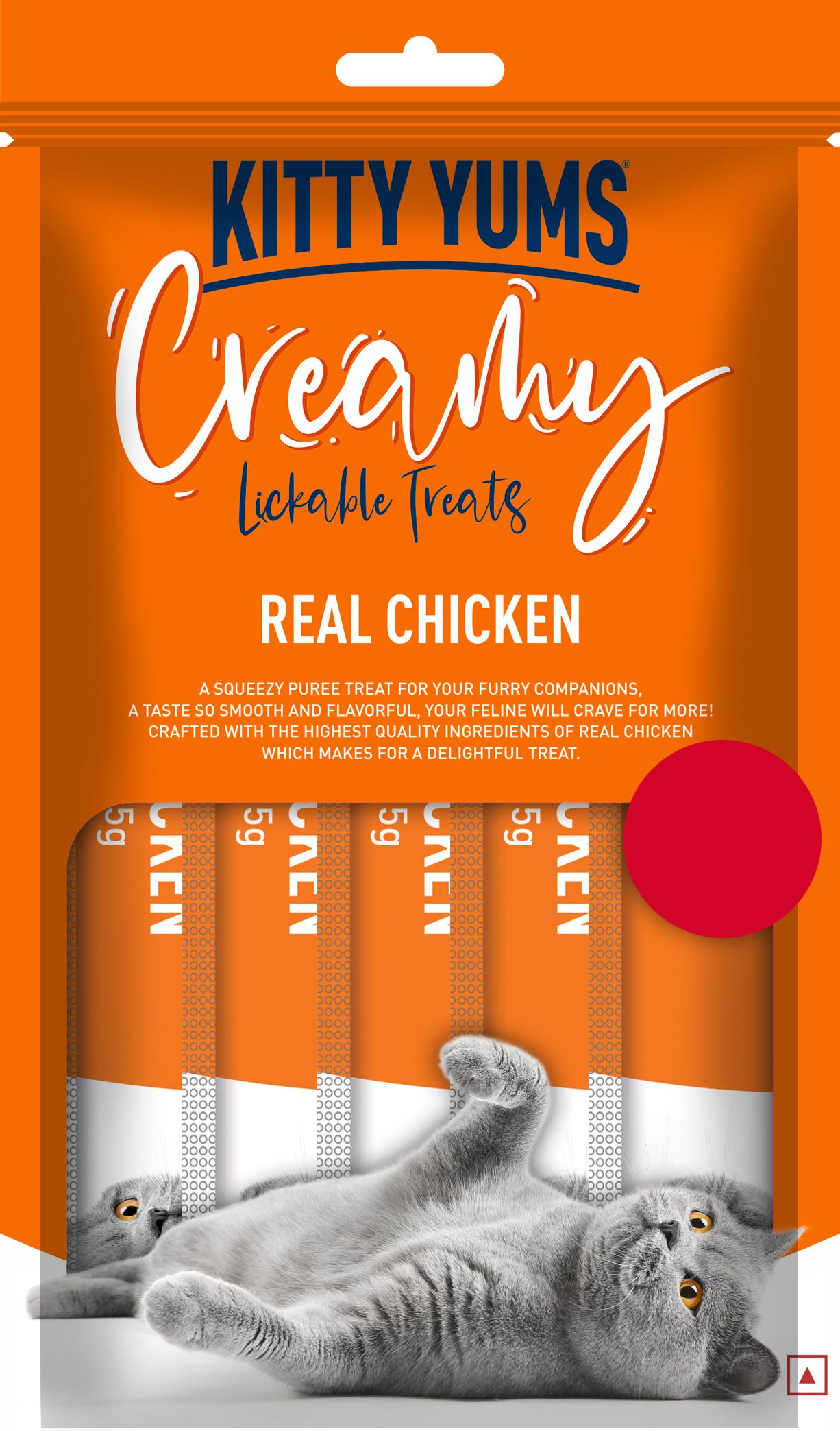 Creamy Lickable Treat Real Chicken Cat Treat-image-22