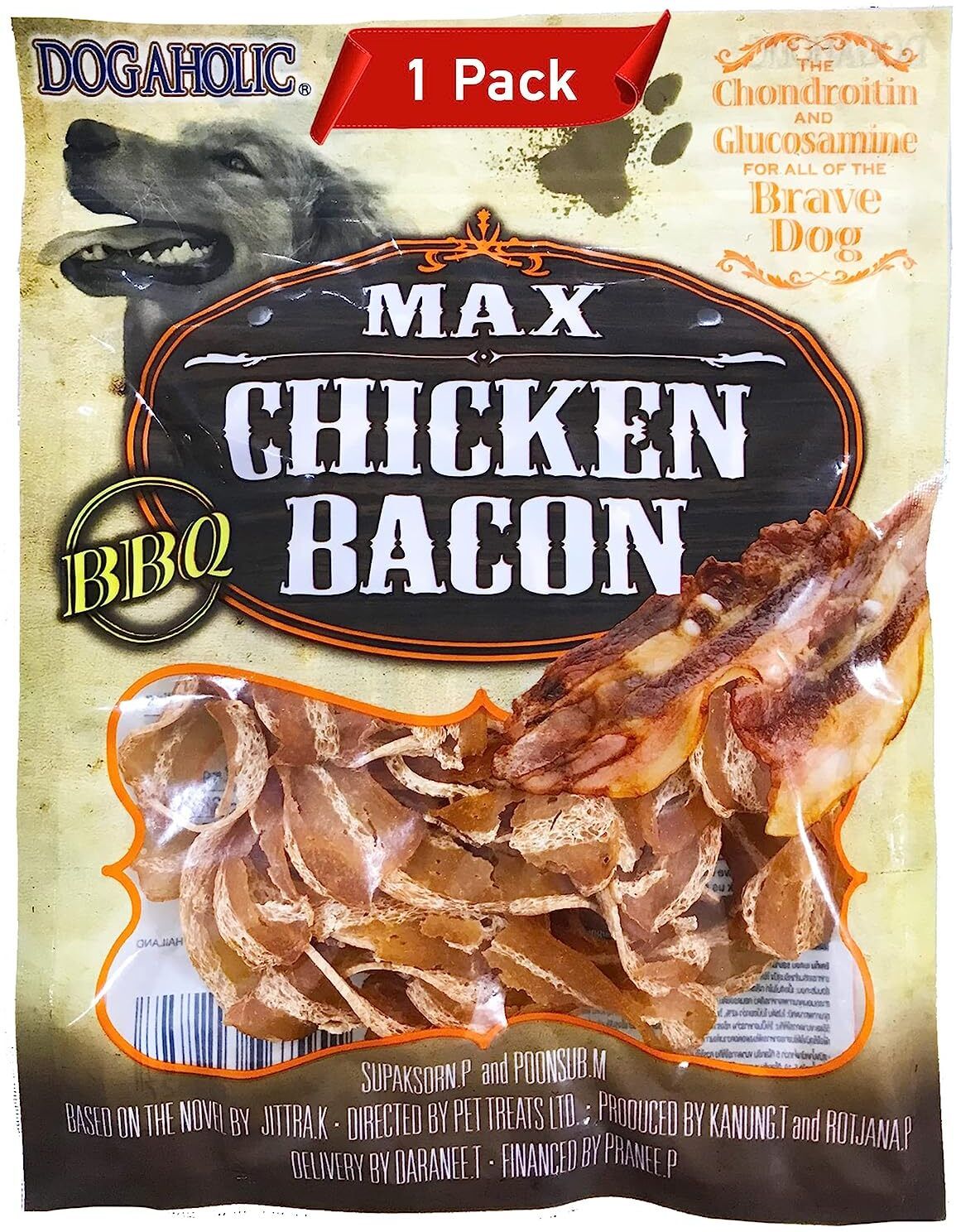 dogaholic Max BBQ Flavour Chicken, Bacon Dog Treat-picture-25