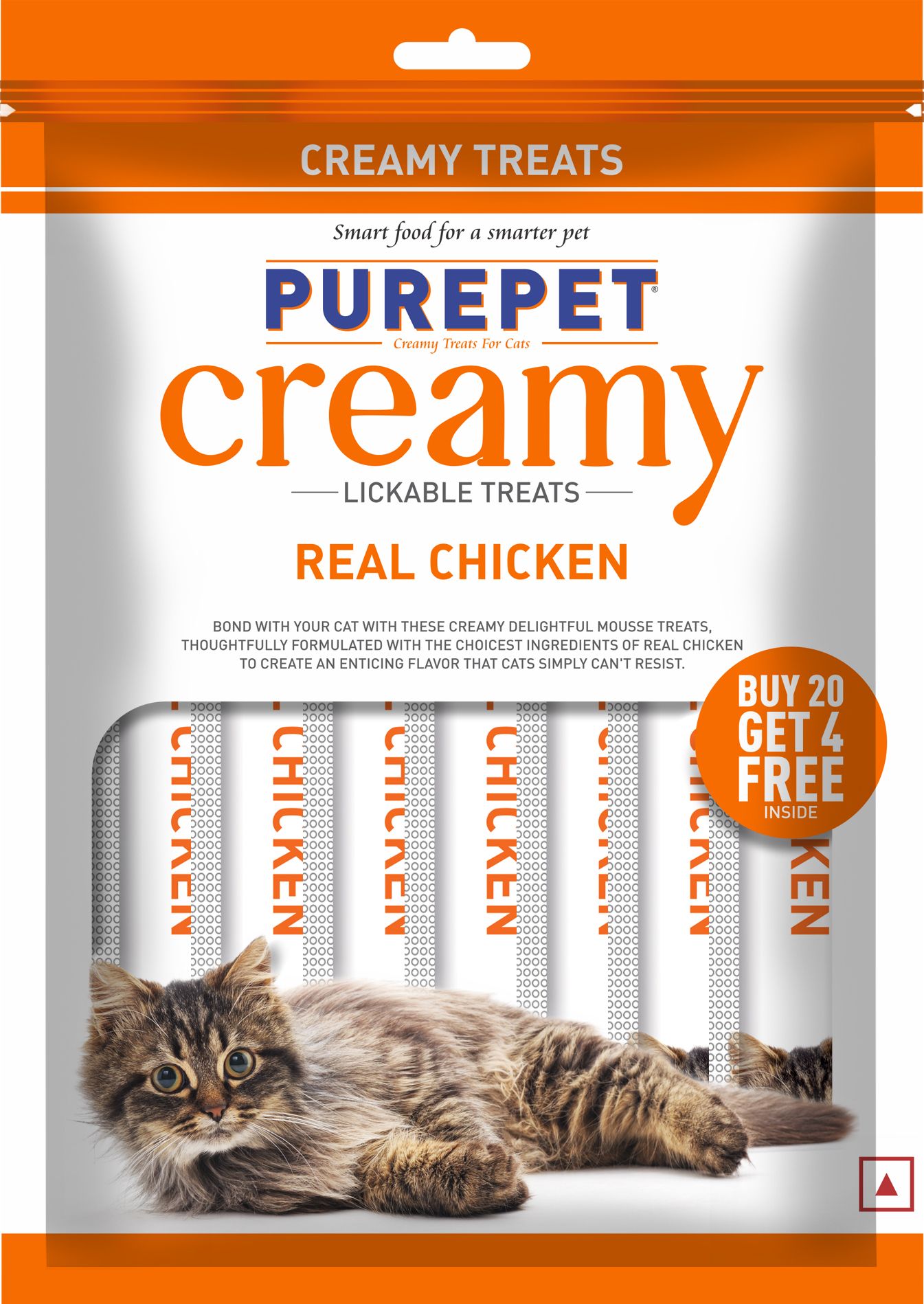 Creamy Lickable (15g x24 Pieces) Real Chicken Cat Treat