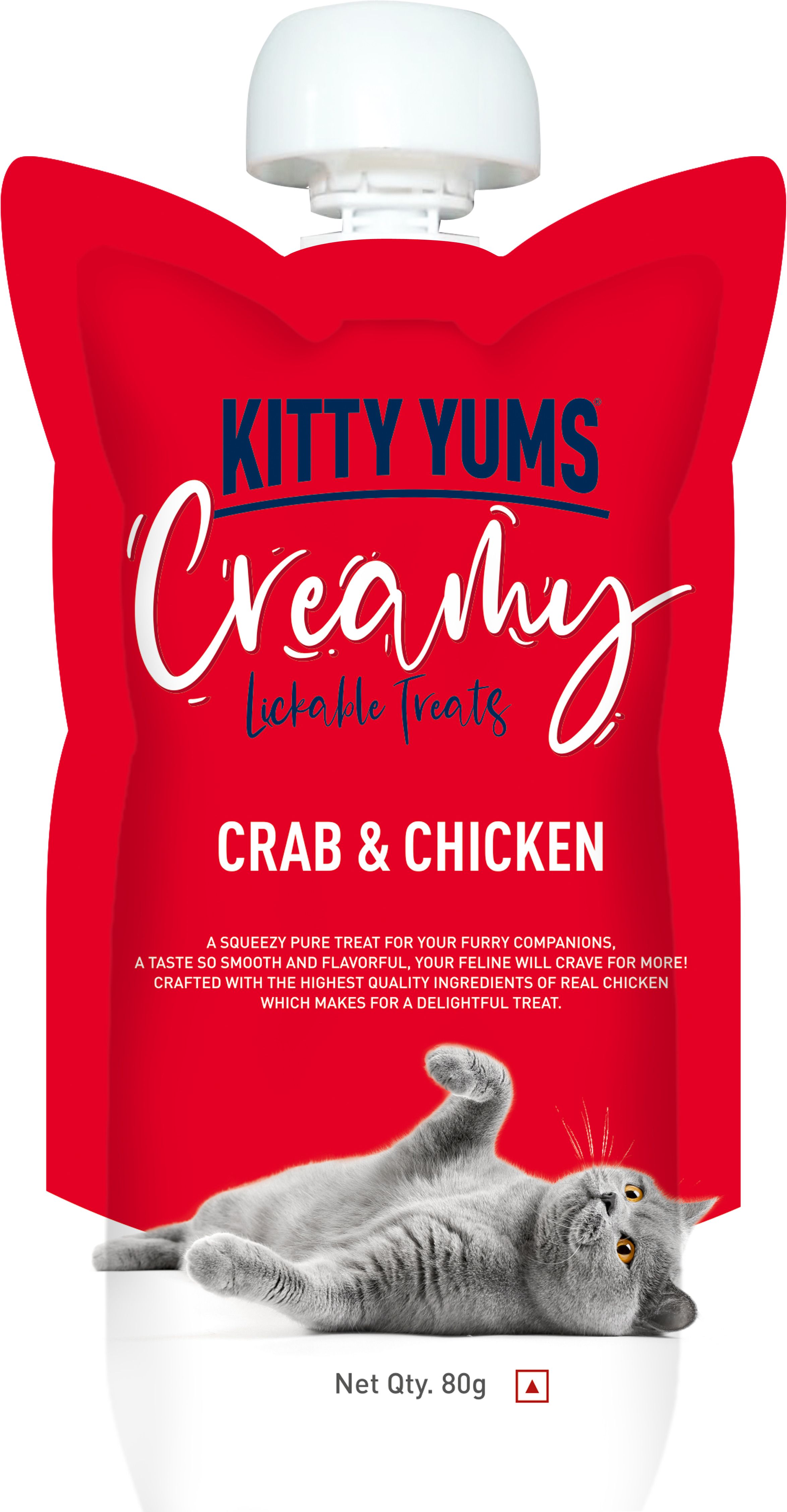 kitty yums Creamy Crab & Chicken Cat Treat-picture-23