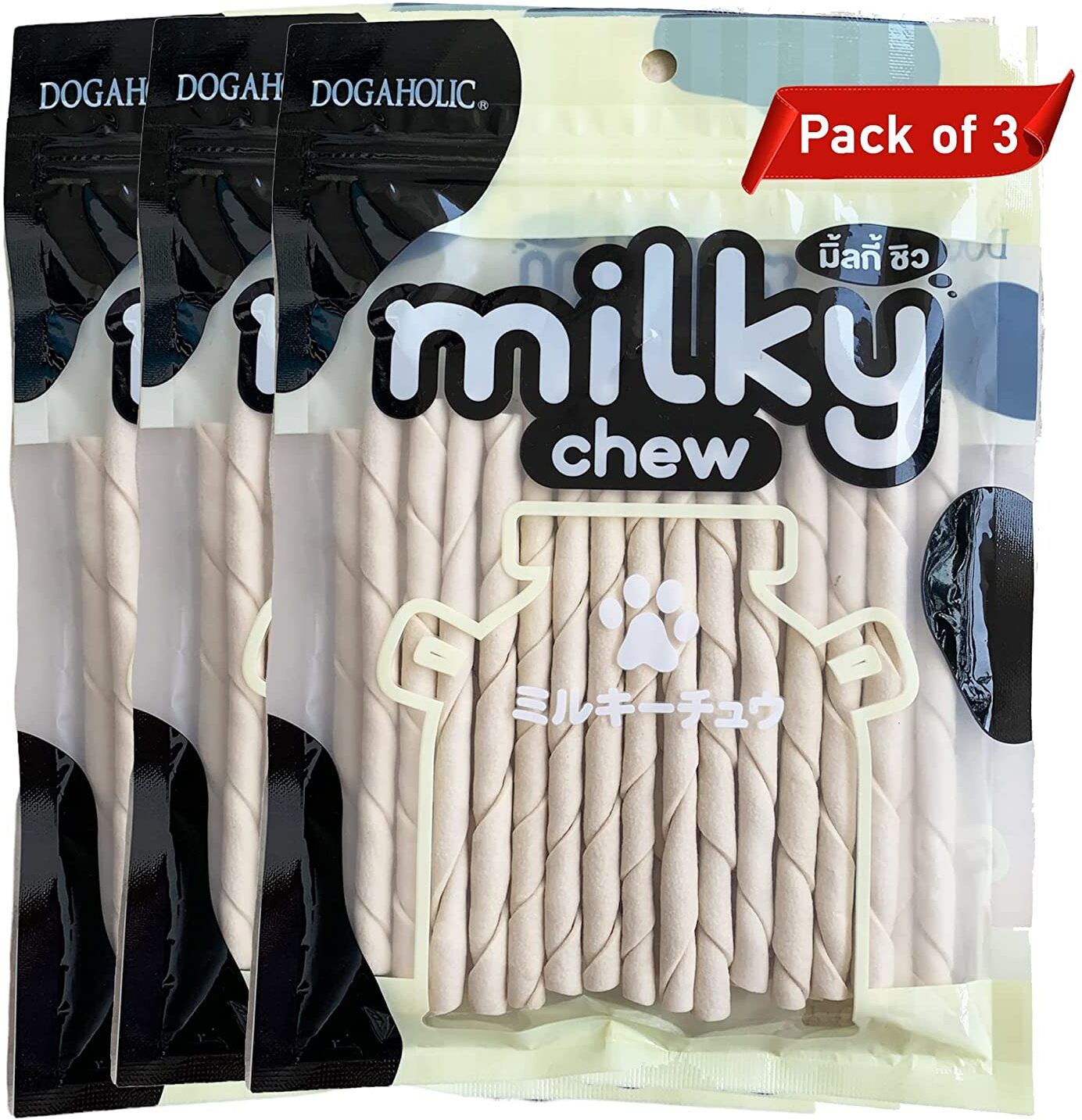 For The Fur Kids Dogaholic Milky Chew Sticks Milk Dog Treat-picture-14