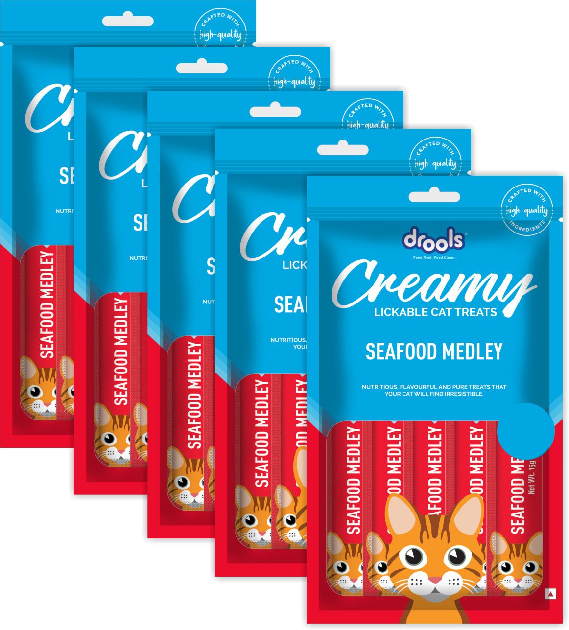 Creamy Lickable Medley Sea Food Cat Treat-image-15