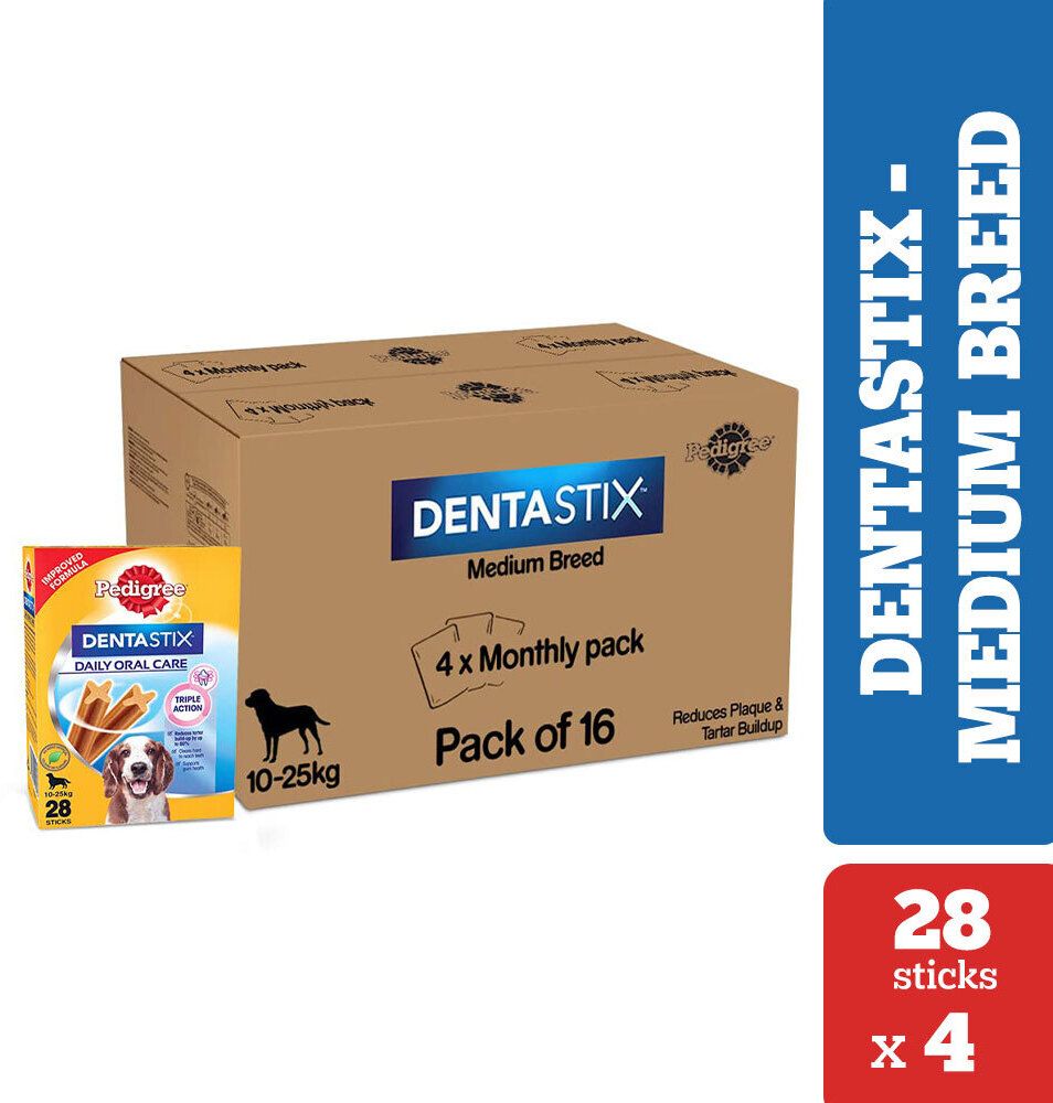 Dentastix Medium Breed Chicken Dog Treat-image-1