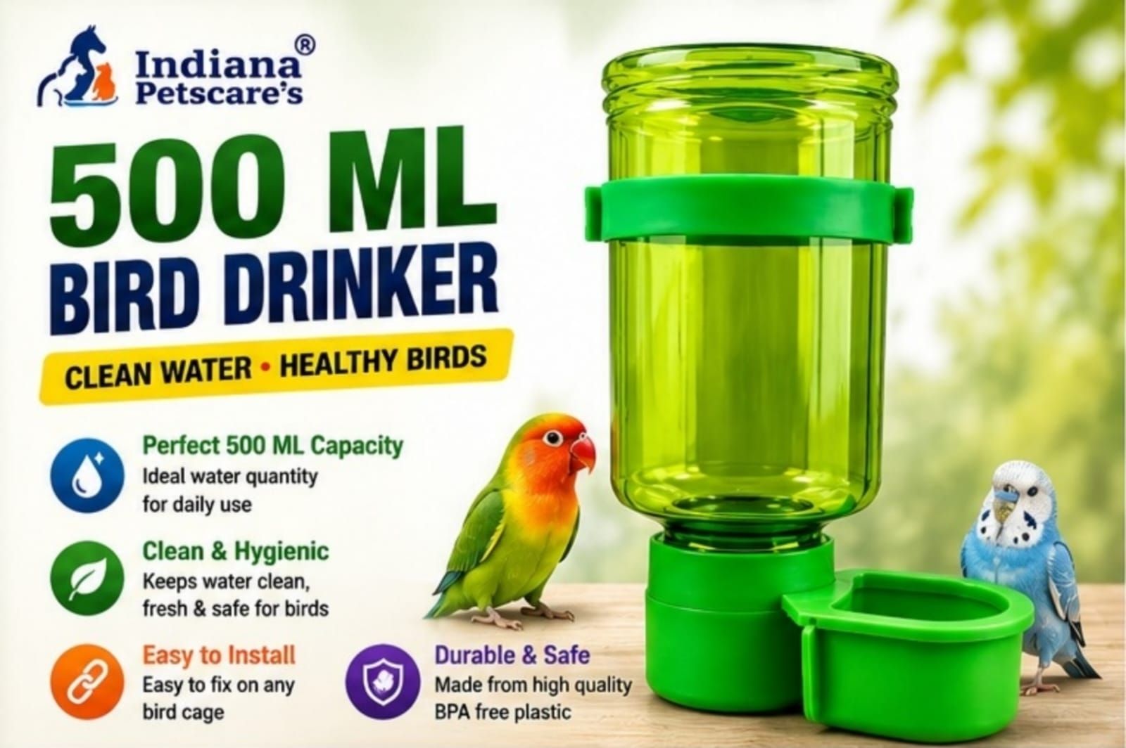 indian pets world 500 ml Water Trough-picture-13