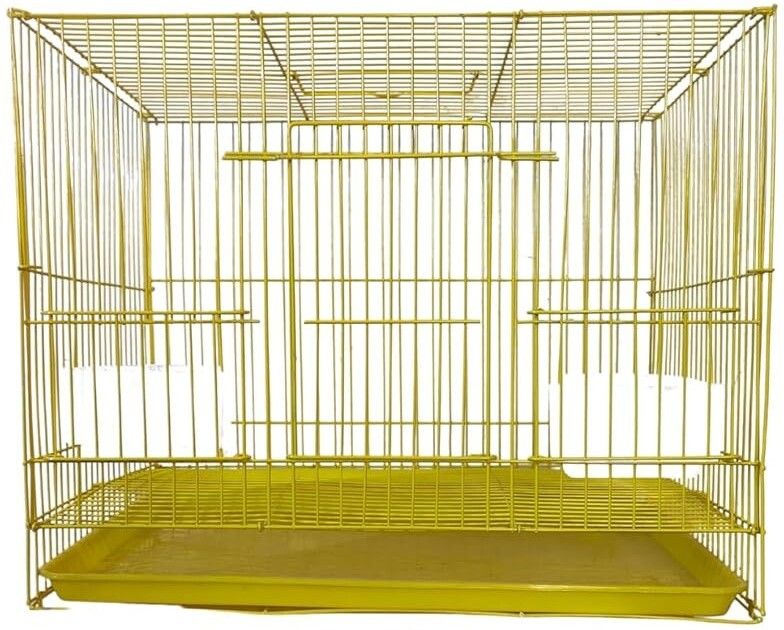 krtvi 15 inchi (42cm lanth) Cage For Bird Pink, Yellow Pet Crate-picture-37