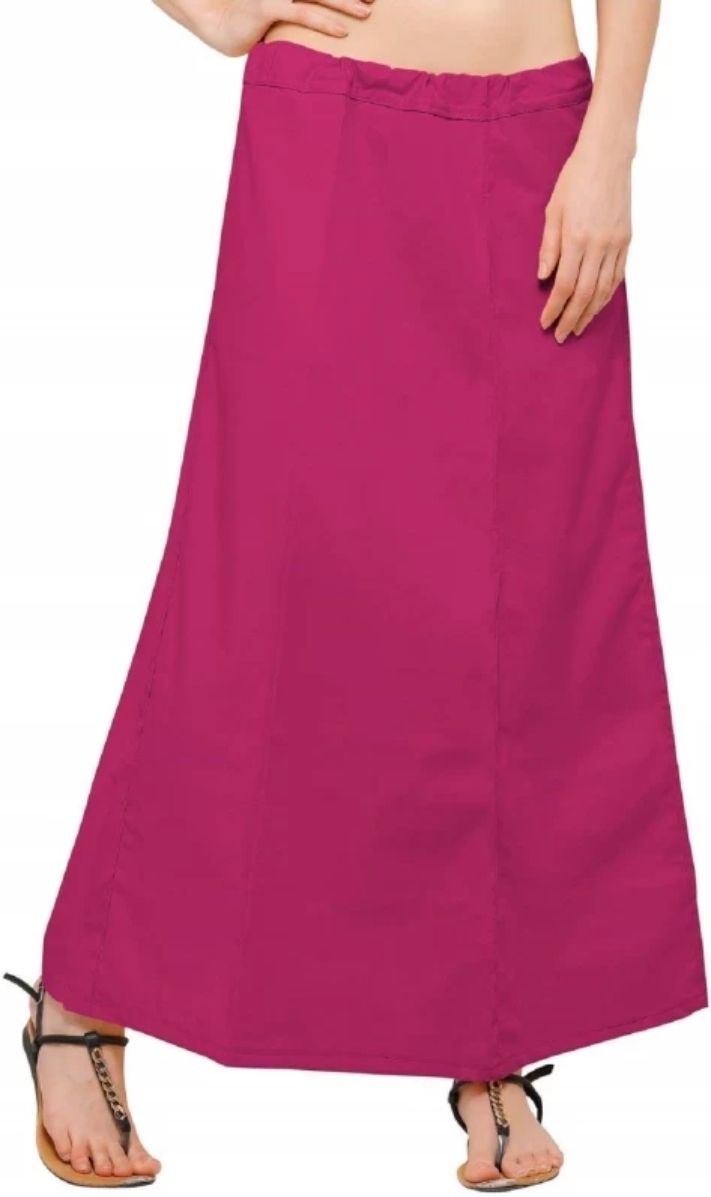 PYTHON FASHION Pink pure cotton petticoat for women Pure Cotton Petticoat-image-16