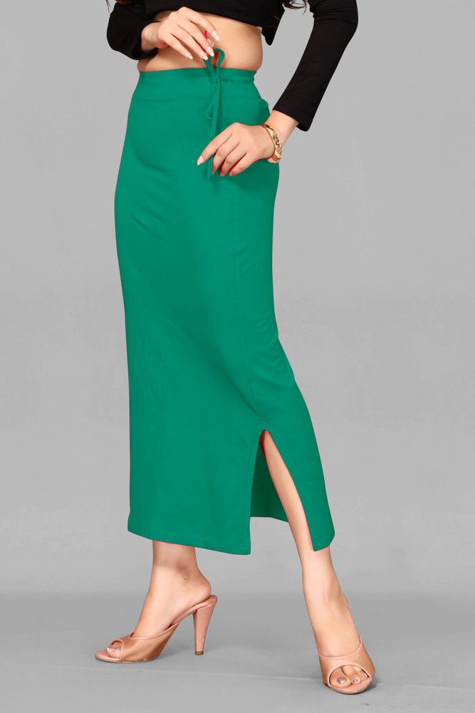 VDIHATA FASHION Green Women'S Lycra Stretchable Fishcut Petticoat Shapewear Underskirt Lycra Blend Petticoat-image-29