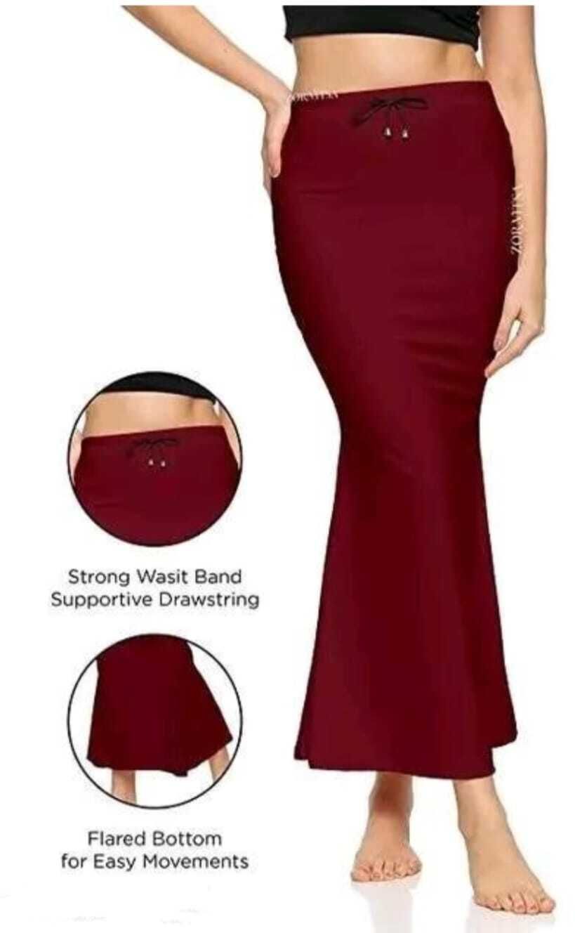 qunootcloset PETTICOAT - MAROON Lycra Blend Petticoat-image-33