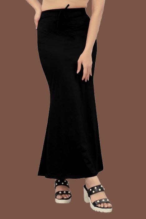 Seviyorum valley Flare_06_Black_S_Saree Shapewear shapewear petticoat For saree Lycra Blend Petticoat-image-24