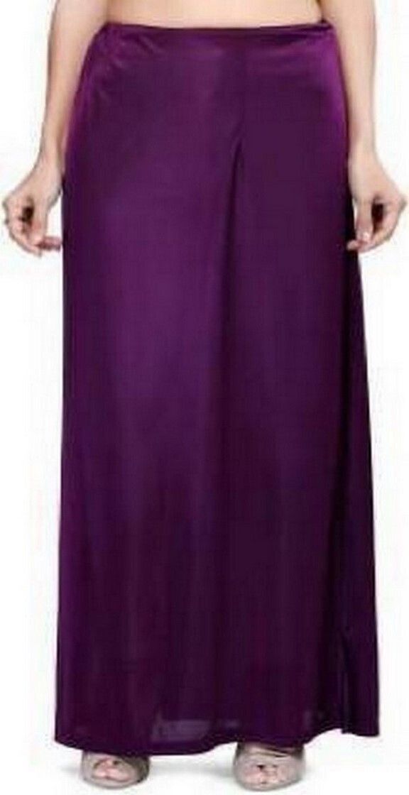 house of common Wine Pure Satin Petticoat Pure Satin, Pure Silk Petticoat-image-42