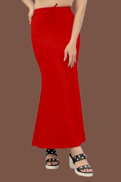 Seviyorum valley Flare_06_Red_3XL_Saree Shapewear shapewear petticoat For saree Lycra Blend Petticoat-image-1
