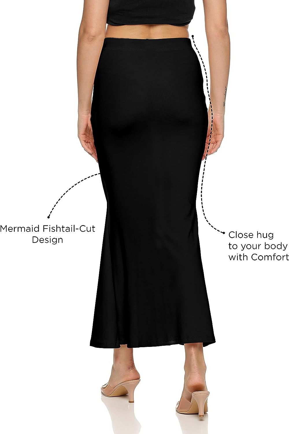 Woo THiNG Women In Solid-Shapewear Lycra Blend Petticoat-image-43