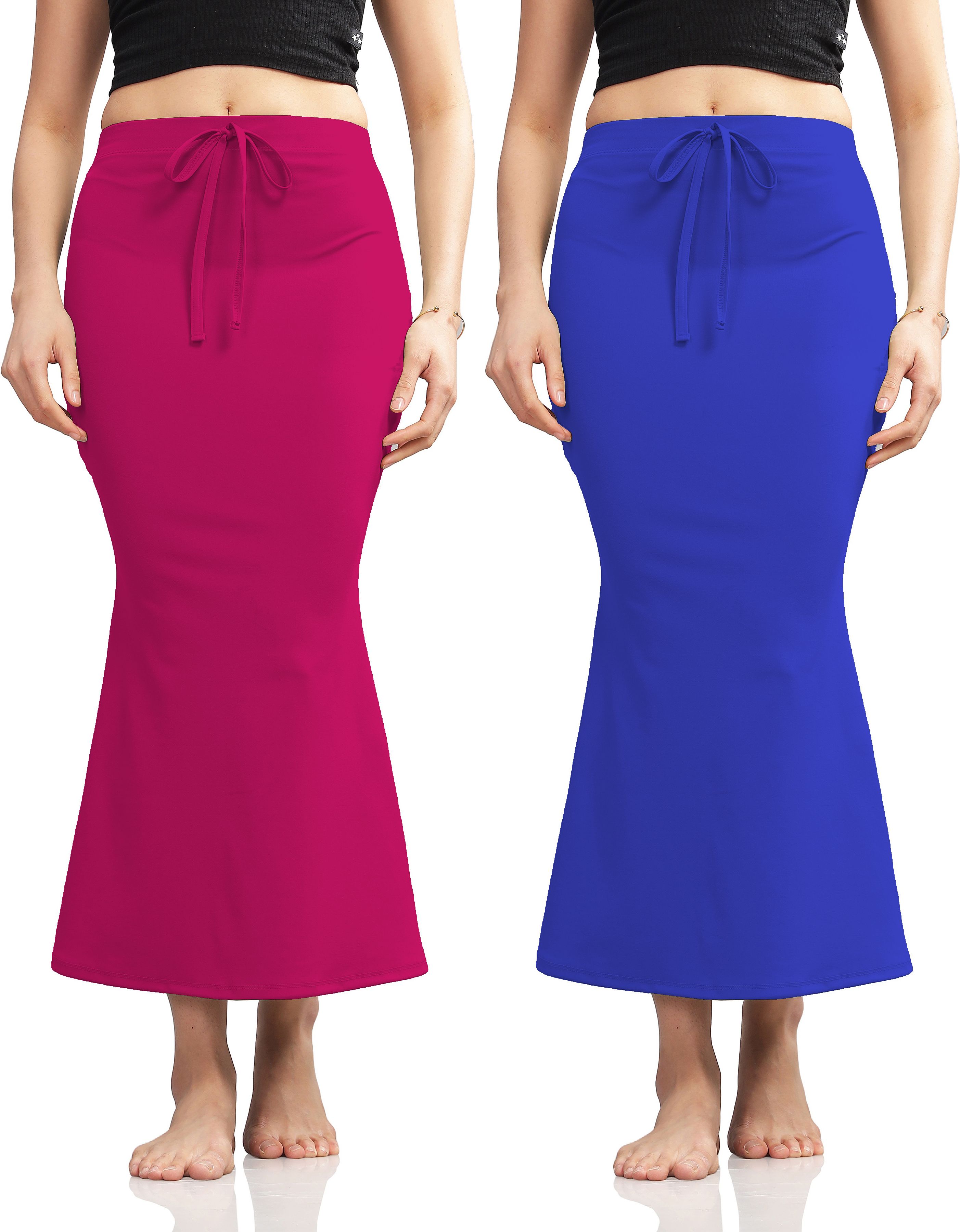 Pink Formal Pack Of 2 Rani & Royal Blue Women's Petticoat - Fancy Stylish Trending Shapers Lycra Blend Petticoat-picture-14