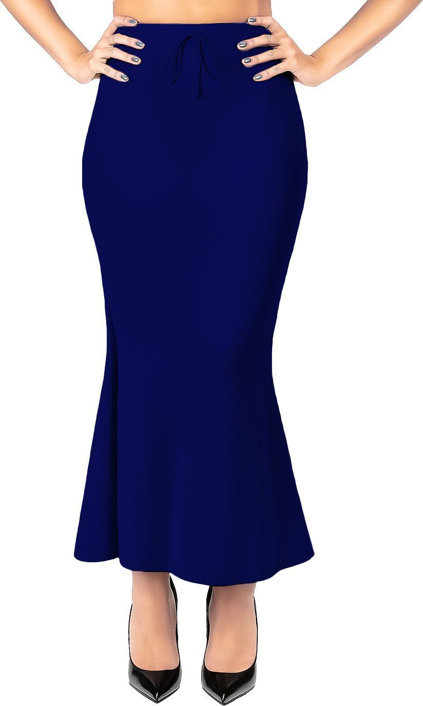 BuyOnn Slim Petticoat for Saree Blue Lycra Blend Petticoat-image-6
