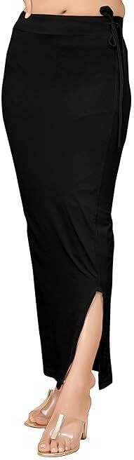 VDIHATA FASHION Black Color Fish Cut Solid Lycra Blend Saree Shapewear Petticoat For Women Lycra Blend Petticoat-picture-34