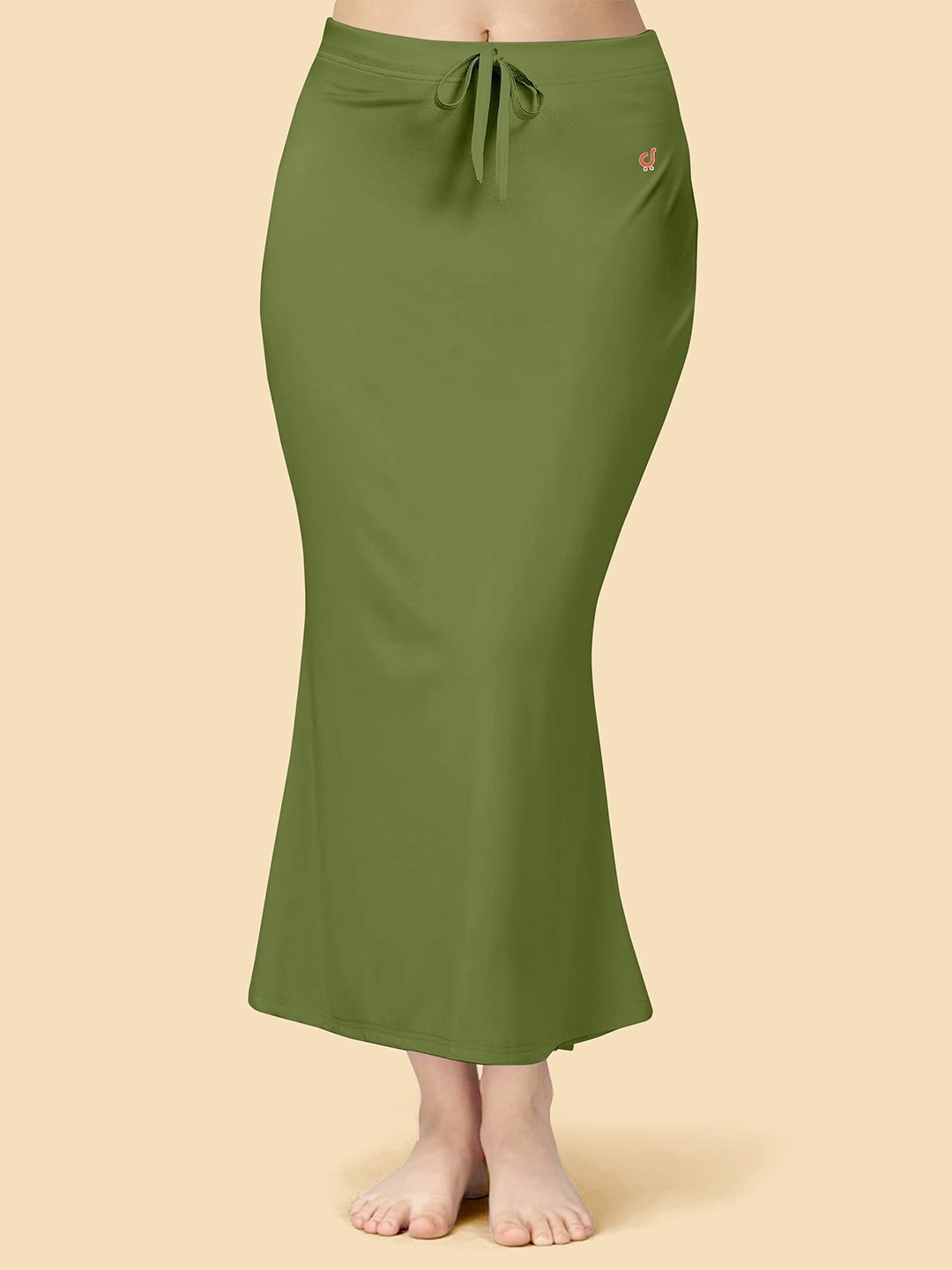 Trendmalls P01-ArmyGreen Lycra Blend Petticoat-picture-11