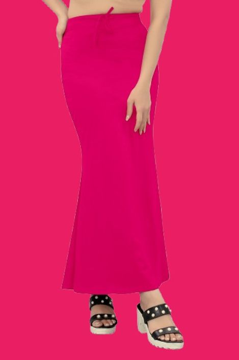 SHOEYONSELL fish_Pink_S_Saree Shapewear shapewear petticoat For saree Lycra Blend Petticoat-picture-24