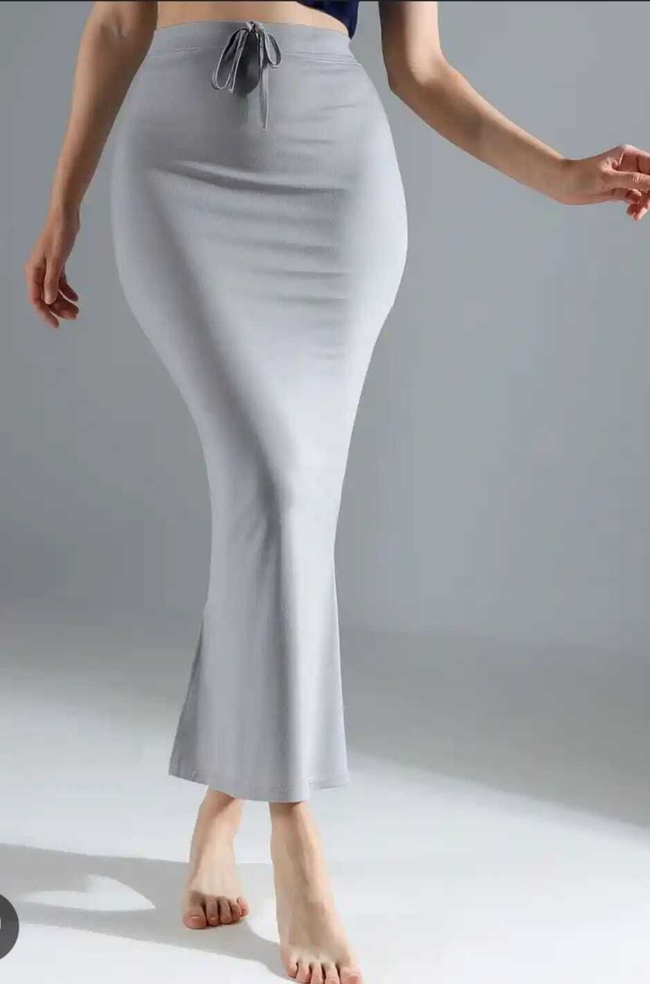 VIDHATA FASHION Grey Color Stretchable Saree Petticoat Shape Wear Dress Saree Skirts For Women Lycra Blend Petticoat-image-20