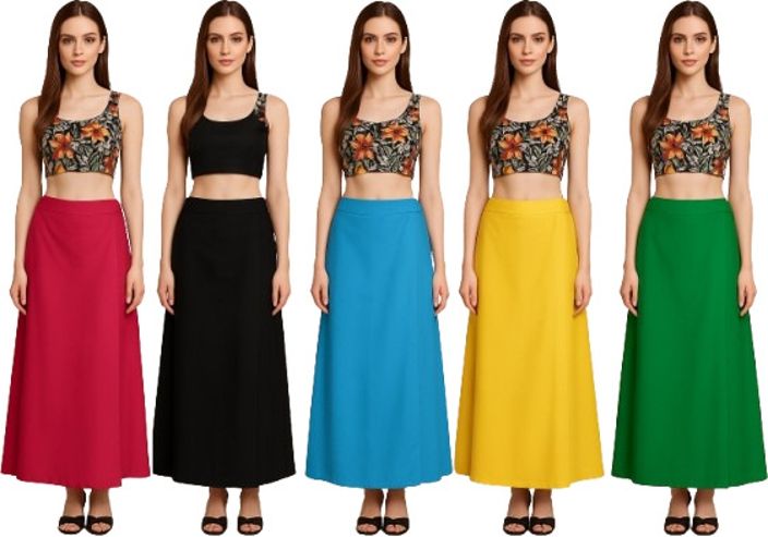 hawazs fashion for all HAWAZS 3 Pure Cotton Petticoat-picture-19