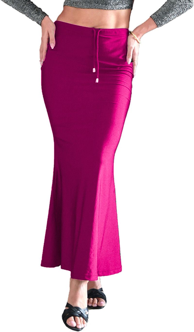 BuyOnn Slim Saree Shapewear Petticoat Rani Pink Lycra Blend Petticoat-picture-14