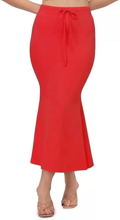 VIDHATA FASHION Red Color Perfect Slim Fit Curvy Body Shapewear Fish Cut Lycra Blend Petticoat Lycra Blend Petticoat-image-28