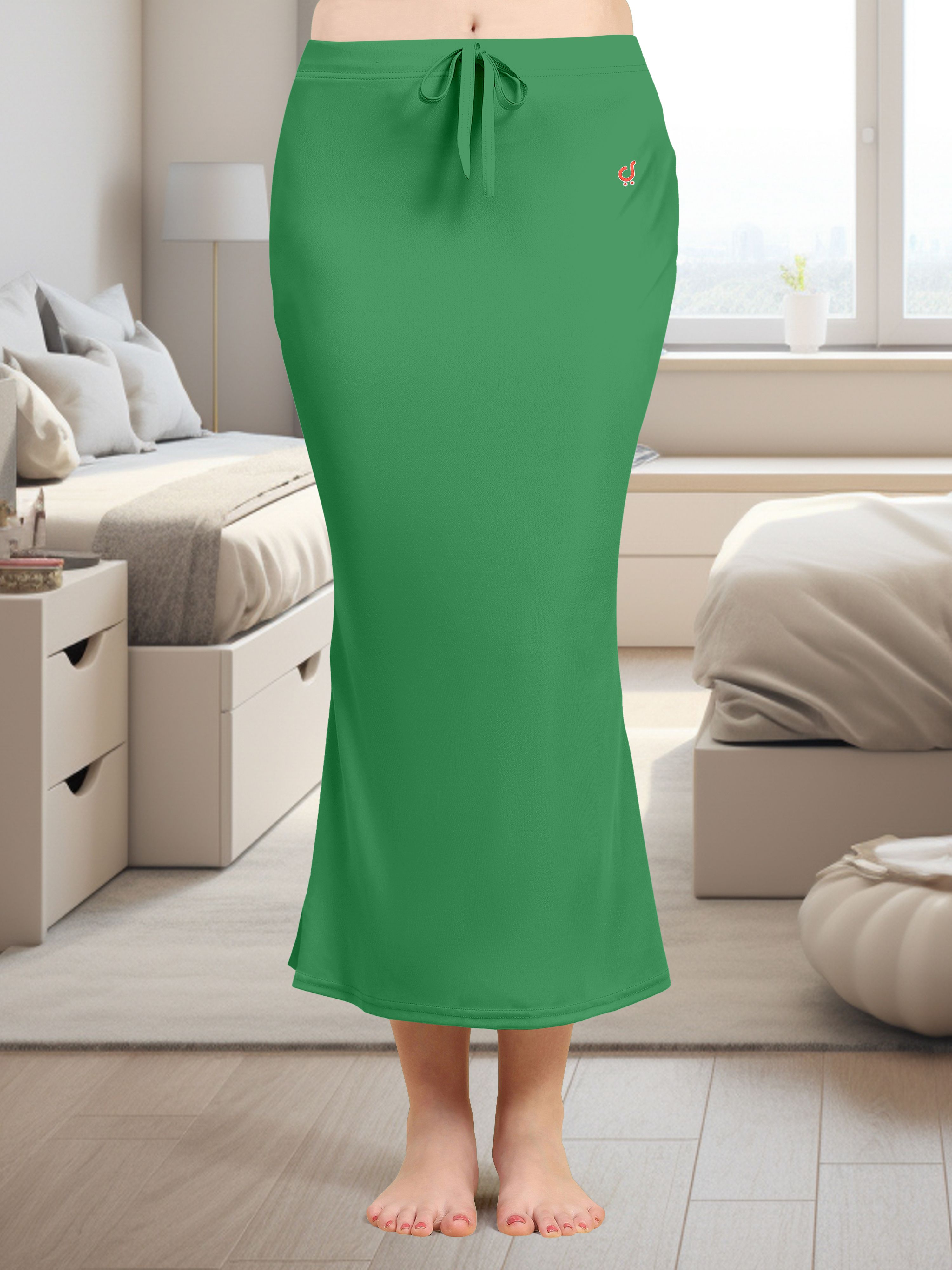 Trendmalls New.P01-Green-XL Lycra Blend Petticoat-picture-38